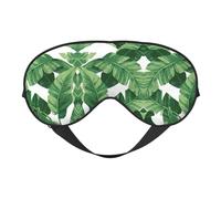 Masque de sommeil avec feuilles de palmier vertes - Bloque la lumière - Cadeau essentiel pour homme et femme