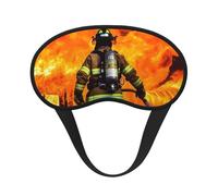 Masque de sommeil avec flamme de pompier pour dormir sur le côté, masque occultant pour homme et femme, masque de sommeil sans pression, doux, respirant, confortable pour dormir la nuit