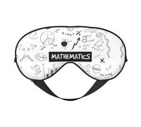 Masque de sommeil avec impression mathématique, blocage de la lumière, cadeau essentiel de voyage pour femmes et hommes