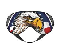 Masque de sommeil avec imprimé aigle à tête blanche américain - Masque de sommeil soyeux pour les yeux - Pour homme et femme - Pour voyage, sommeil et relaxation