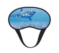 Masque de sommeil avec imprimé baleine et animal de l'océan, 100 % bloquant la lumière, masque de sommeil pour les yeux avec sangle réglable