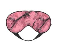 Masque de sommeil avec imprimé camouflage de belles feuilles pour homme et femme - Impression double face en soie douce