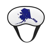 Masque de sommeil avec imprimé carte de l'État de l'Alaska pour les personnes dormant sur le côté, joli masque occultant pour la maison ou les voyages