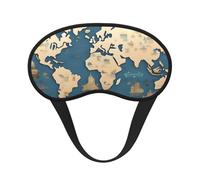 Masque de sommeil avec imprimé carte du monde pour les personnes dormant sur le côté, joli masque occultant pour la maison ou les voyages