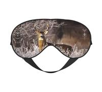 Masque de sommeil avec imprimé cerf de Virginie - Masque pour les yeux - Masque pour les yeux - Pour dormir la nuit, voyage, avion