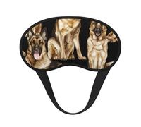 Masque de sommeil avec imprimé chien de berger allemand pour dormeurs sur le côté, joli masque occultant pour la maison ou les voyages