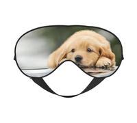 Masque de sommeil avec imprimé chien paresseux - Masque pour les yeux - Masque pour les yeux - Pour dormir la nuit - Voyage en avion