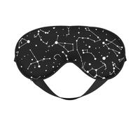 Masque de sommeil avec imprimé constellation de divination étoilée - Bloque la lumière - Bandeau tendance pour homme et femme - Pour la sieste en avion