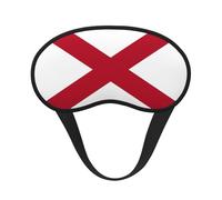 Masque de sommeil avec imprimé drapeau de l'État de l'Alabama pour les personnes dormant sur le côté, joli masque occultant pour la maison ou les voyages