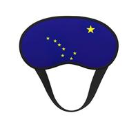 Masque de sommeil avec imprimé drapeau de l'État de l'Alaska pour les personnes dormant sur le côté, joli masque occultant pour la maison ou les voyages