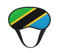 Masque de sommeil avec imprimé drapeau de Tanzanie pour les personnes dormant sur le côté, joli masque occultant pour la maison ou les voyages
