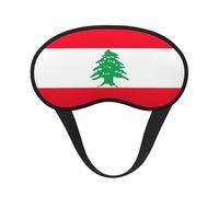 Masque de sommeil avec imprimé drapeau du Liban pour les personnes dormant sur le côté, joli masque occultant pour la maison ou les voyages