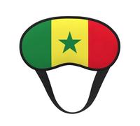 Masque de sommeil avec imprimé drapeau du Sénégal pour les personnes dormant sur le côté, joli masque occultant pour la maison ou les voyages