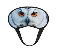Masque de sommeil avec imprimé hibou enneigé, couverture souple pour les yeux, sans pression pour dormir, masques pour les personnes dormant sur le côté