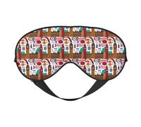 Masque de sommeil avec imprimé journal scolaire pour femmes et hommes, masque confortable pour les yeux pour les voyages, la sieste la nuit