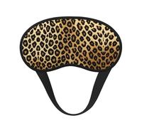 Masque de sommeil avec imprimé léopard sauvage, 100 % bloquant la lumière, masque pour les yeux avec sangle réglable
