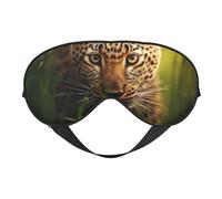 Masque de sommeil avec imprimé léopard sauvage - Bloque la lumière - Bandeau tendance pour homme et femme - Pour la sieste en avion