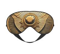 Masque de sommeil avec imprimé palmier et rivage rocheux, masque doux pour les yeux avec sangle réglable pour dormir, voyager et se détendre