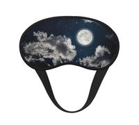Masque de sommeil avec imprimé pleine lune et sangle réglable