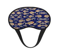 Masque de sommeil avec imprimé poisson sous-marin sans pression pour dormir, masques pour les personnes dormant sur le côté