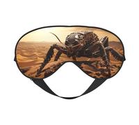 Masque de sommeil avec imprimé scorpion, masque doux pour les yeux avec sangle réglable pour dormir, voyager et se détendre