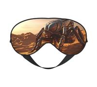 Masque de sommeil avec imprimé scorpion, masque doux pour les yeux avec sangle réglable pour dormir, voyager et se détendre