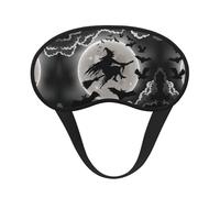 Masque de sommeil avec imprimé sorcière d'Halloween, blocage de la lumière, doux et confortable, pour homme et femme, pour dormir, voyage, travail de nuit