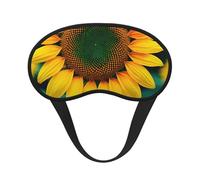 Masque de sommeil avec imprimé tournesol arc-en-ciel pour les personnes dormant sur le côté, masque occultant en forme de tasse pour hommes et femmes