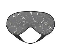 Masque de sommeil avec itinéraires d'avion autour du monde, masques pour les yeux pour le sommeil double face, masques de sommeil pour homme et femme, couvre-yeux occultant pour dormir, voyager