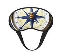 Masque de sommeil avec motif boussole nautique pour homme et femme pour une obscurité totale, réduit les gonflements des yeux