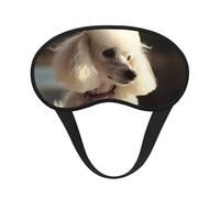 Masque de sommeil avec motif caniche français pour dormir sur le côté, masque occultant pour les yeux pour homme et femme, masque de sommeil sans pression, doux, respirant, confortable pour dormir la