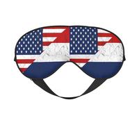 Masque de sommeil avec motif drapeau américain vintage des Pays-Bas, bandeau de nuit, protection des yeux, doux et sans pression, avec sangle élastique, pour la maison, les voyages, le bureau, la sie