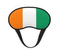 Masque de sommeil avec motif drapeau de la Côte d'Ivoire imprimé, bloque la lumière, confortable, idéal pour les voyages, le camping, la méditation et le yoga