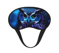 Masque de sommeil avec motif hibou bleu pour dormir sur le côté, masque de sommeil occultant pour homme et femme, masque de sommeil sans pression, doux, respirant, confortable pour dormir la nuit