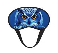 Masque de sommeil avec motif hibou bleu pour dormir sur le côté, masque de sommeil occultant pour homme et femme, masque de sommeil sans pression, doux, respirant, confortable pour dormir la nuit