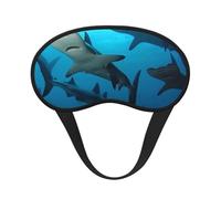 Masque de sommeil avec motif requins Hammerhead pour homme et femme, masque occultant pour dormir, relaxant, sans pression nocturne, bandeau doux et respirant pour les voyages, le travail de nuit, la