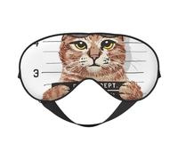 Masque de sommeil avec panneau Mugshot - Masque de sommeil double face - Masque de sommeil pour homme et femme - Occultant pour dormir, voyage