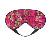Masque de sommeil avec roses en bourgeon bloquant la lumière pour les yeux de nuit Cadeau essentiel pour homme et femme