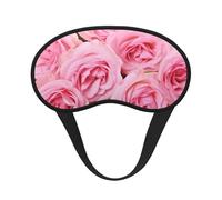 Masque de sommeil avec roses fraîches rouges pour dormir sur le côté, masque de nuit bloquant la lumière pour les yeux pour femmes et hommes, couverture des yeux douce et confortable pour les voyages