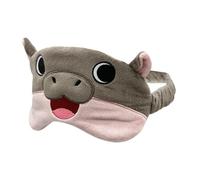 Masque de sommeil avec yeux mignon, masque de sommeil créatif hippopotame, masque de sommeil en peluche, beau et confortable pour les voyages, la sieste