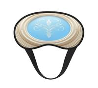 Masque de sommeil baroque en forme de disque de fleurs, doux et confortable pour homme, femme, masque de sommeil confortable