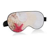 Masque de sommeil belle été étoile de mer coquillage nuit ombre pour les yeux couverture doux confort bandeau Blockout lumière sangle réglable pour hommes femmes