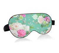 Masque de sommeil belle fleurs de printemps nuit ombre pour les yeux couverture doux confort bandeau bloc lumière sangle réglable pour hommes femmes