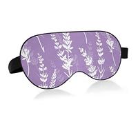 Masque de sommeil belle lavande nuit ombre pour les yeux couverture doux confort bandeau bloc lumière sangle réglable pour hommes femmes