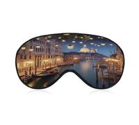 Masque de sommeil Belle Venise la nuit Masque de sommeil bloquant la lumière Belle Venise la nuit, cache-yeux avec sangle réglable Cache-yeux pour le sommeil