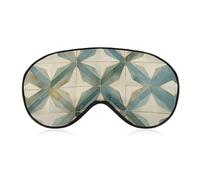 Masque de sommeil bleu et doré avec sangle réglable, confortable et doux pour bloquer la lumière, léger et respirant pour homme et femme
