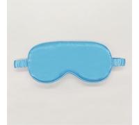 Masque de sommeil bleu lac en satin doux pour les yeux bloquant la lumière | Masque de sommeil confortable bloquant la lumière pour sieste au bureau, voyage, avion, repos à la maison et utilisation en