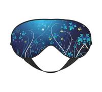 Masque de sommeil bleu tourbillon bloquant la lumière pour les yeux de nuit Cadeau essentiel pour homme et femme
