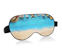 Masque de sommeil Blue Board Summer Beach Night Eye Shade Cover Soft Comfort Blindfold Blockout Light Sangle réglable pour hommes femmes