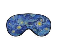 Masque de sommeil Blue Galaxy Sleep Eye Mask Bandeau avec sangle réglable Night Sky Cloudy Stars Soft Eye Cover pour bloquer les lumières